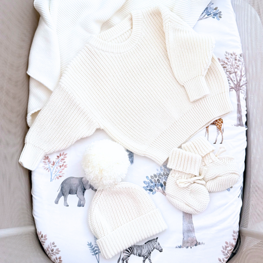 Personalised Chunky Knit Sweater - Ivory