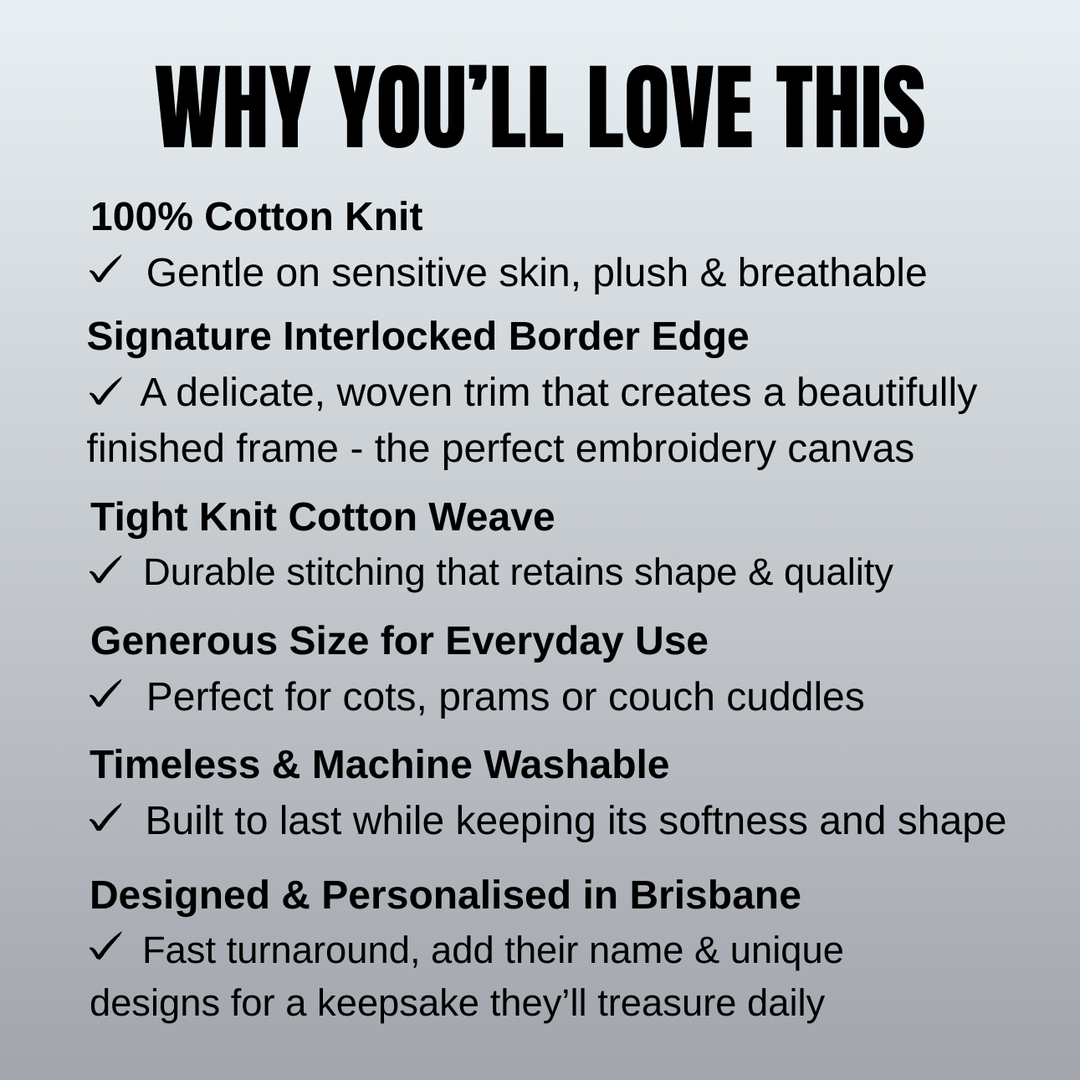 Limited Edition Knit Baby Blanket - Interlocked Trim Detail (Baby Pink)