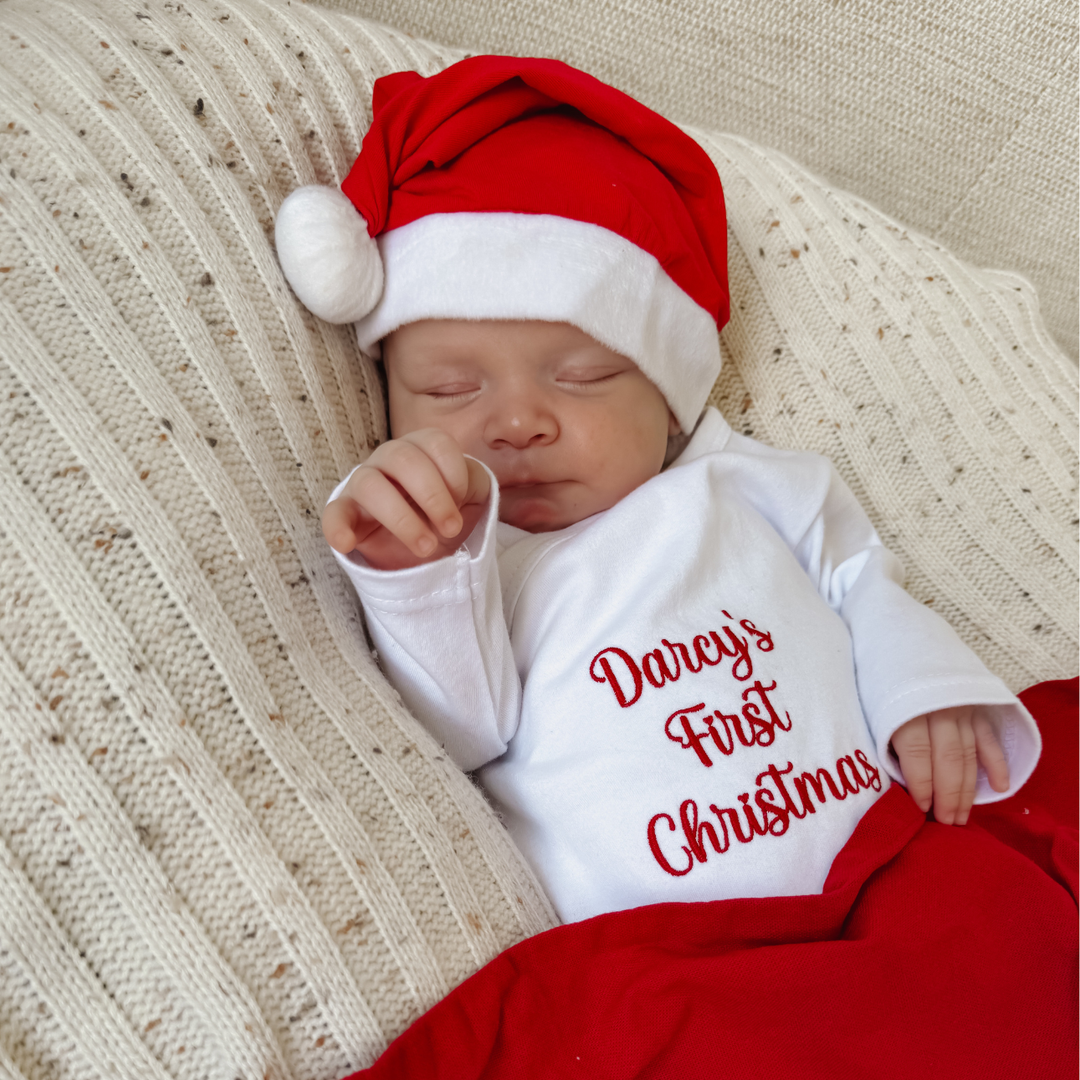 Baby's First Christmas Kimono-Style Onesie