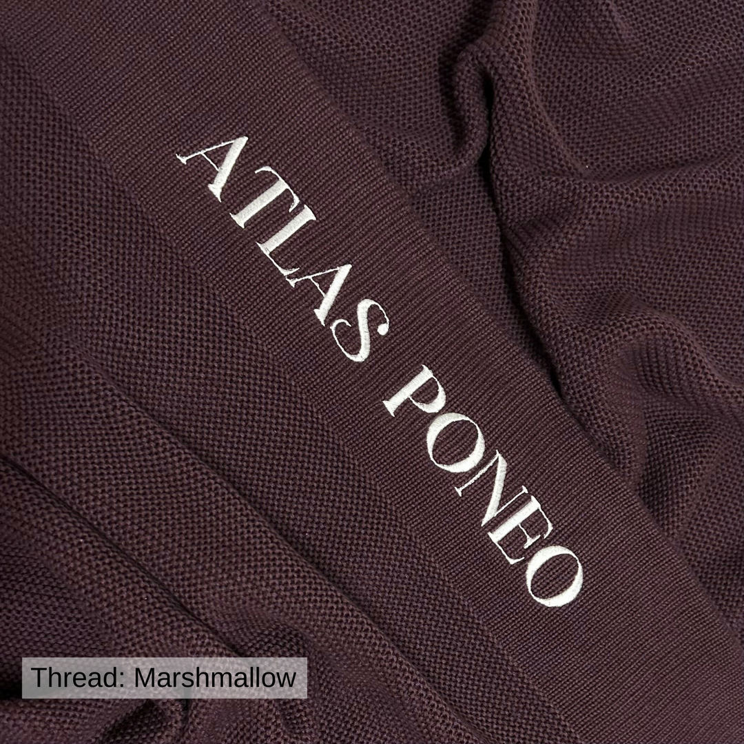 Personalised Cotton Knit Baby Blanket - Chocolate
