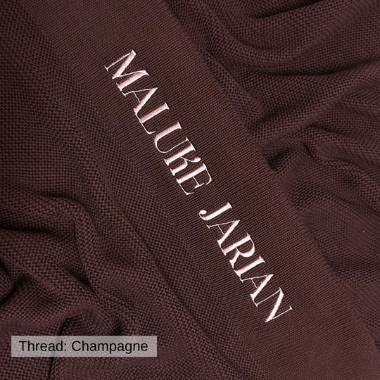 Personalised Cotton Knit Baby Blanket - Chocolate
