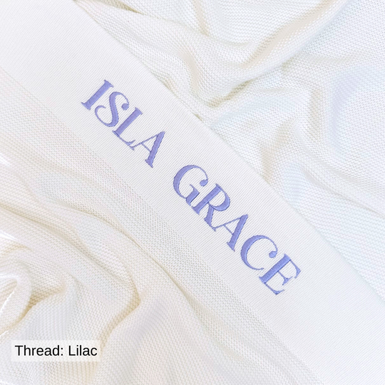 Personalised Cotton Knit Baby Blanket - Ivory