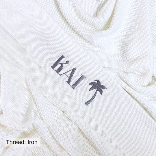 Personalised Cotton Knit Baby Blanket - Ivory
