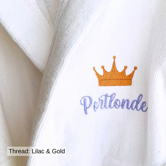 Premium Swim & Bath Robe - White - Design Your Way