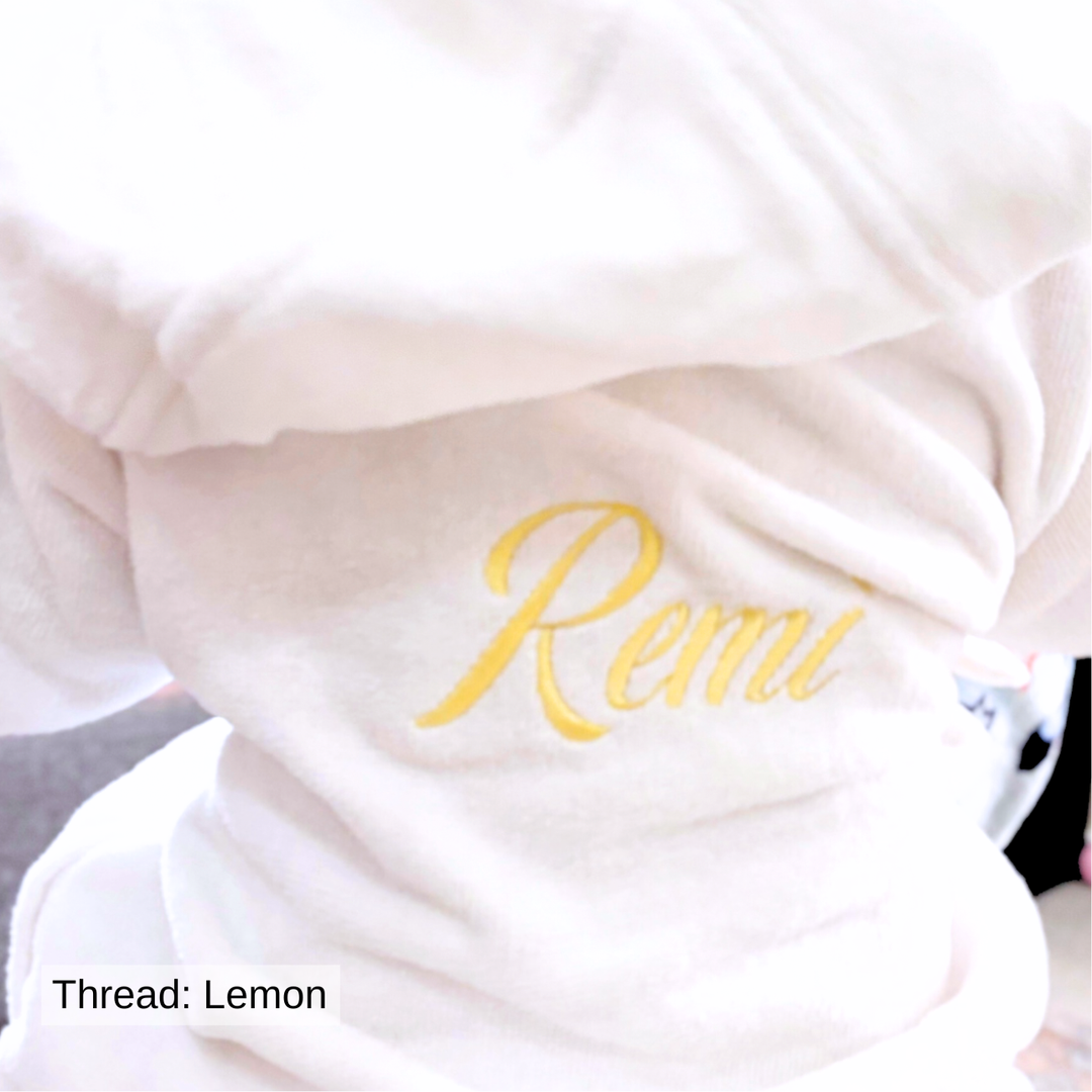 Premium Swim & Bath Robe - White - Design Your Way