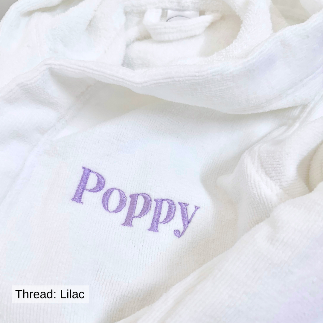 Premium Swim & Bath Robe - White - Design Your Way