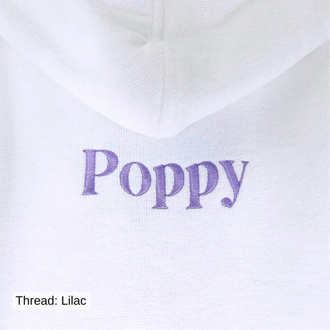 Premium Swim & Bath Robe - White - Design Your Way