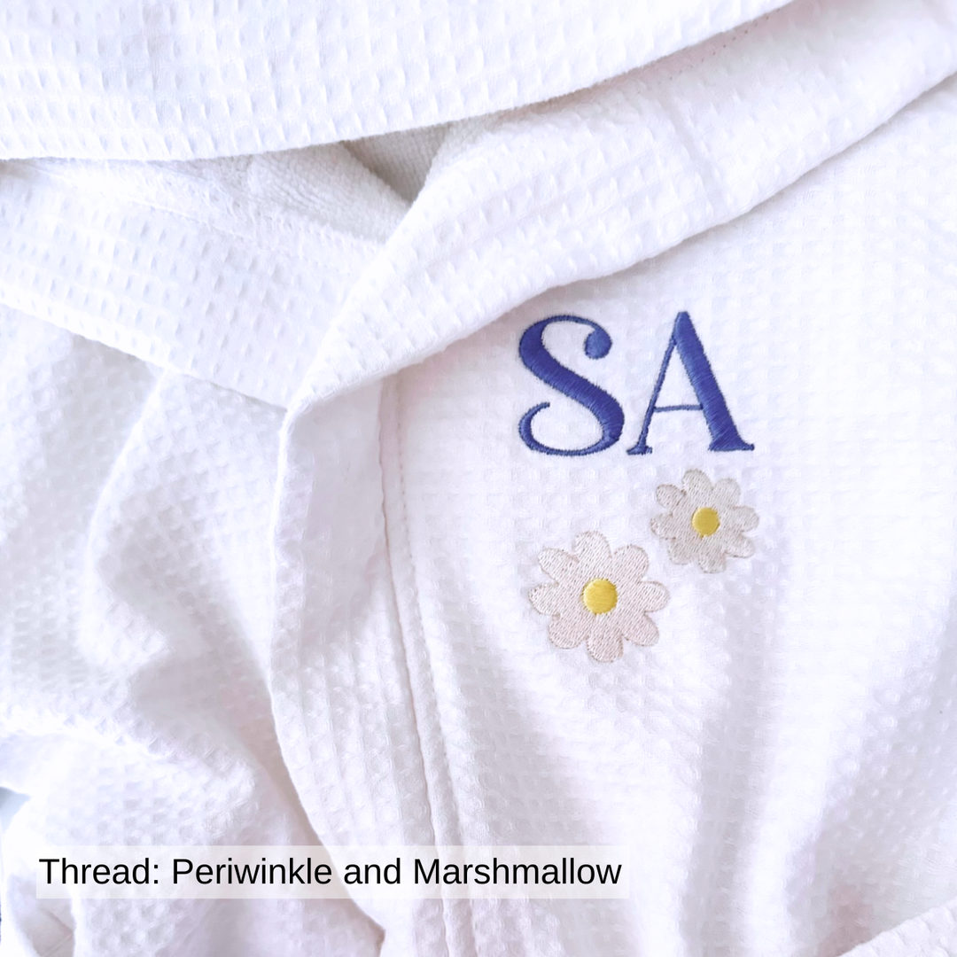Signature White Waffle Lined Resort Robe - Design Your Way