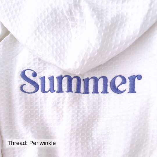 Signature White Waffle Lined Resort Robe - Design Your Way