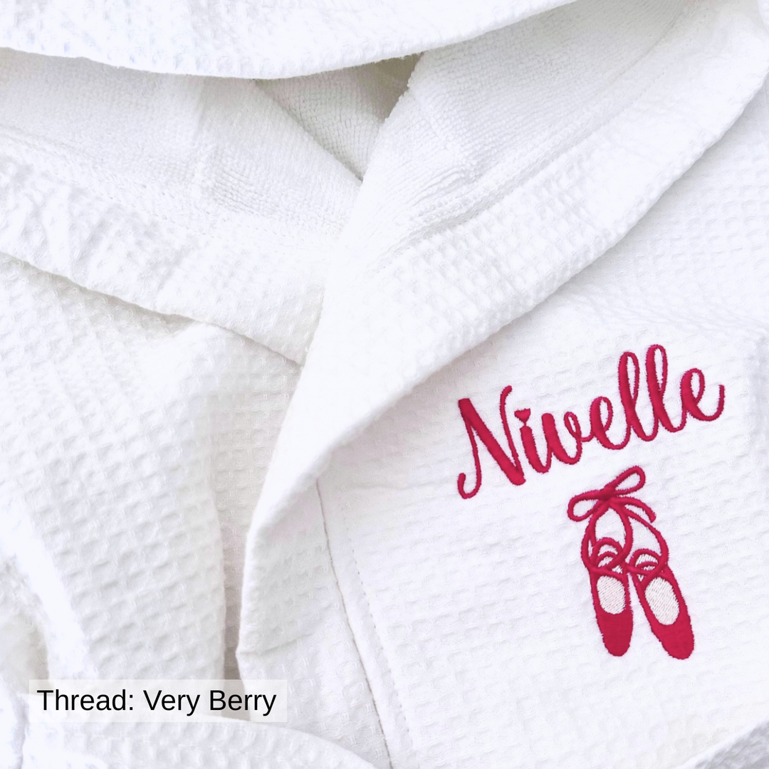 Signature White Waffle Lined Resort Robe - Design Your Way