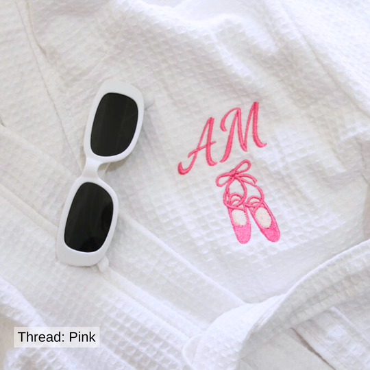 Signature White Waffle Lined Resort Robe - Design Your Way