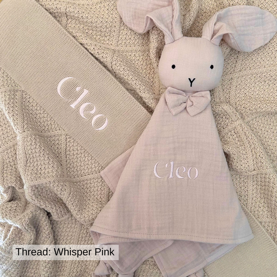 Personalised Diamond Knit Baby Blanket - Oatmeal