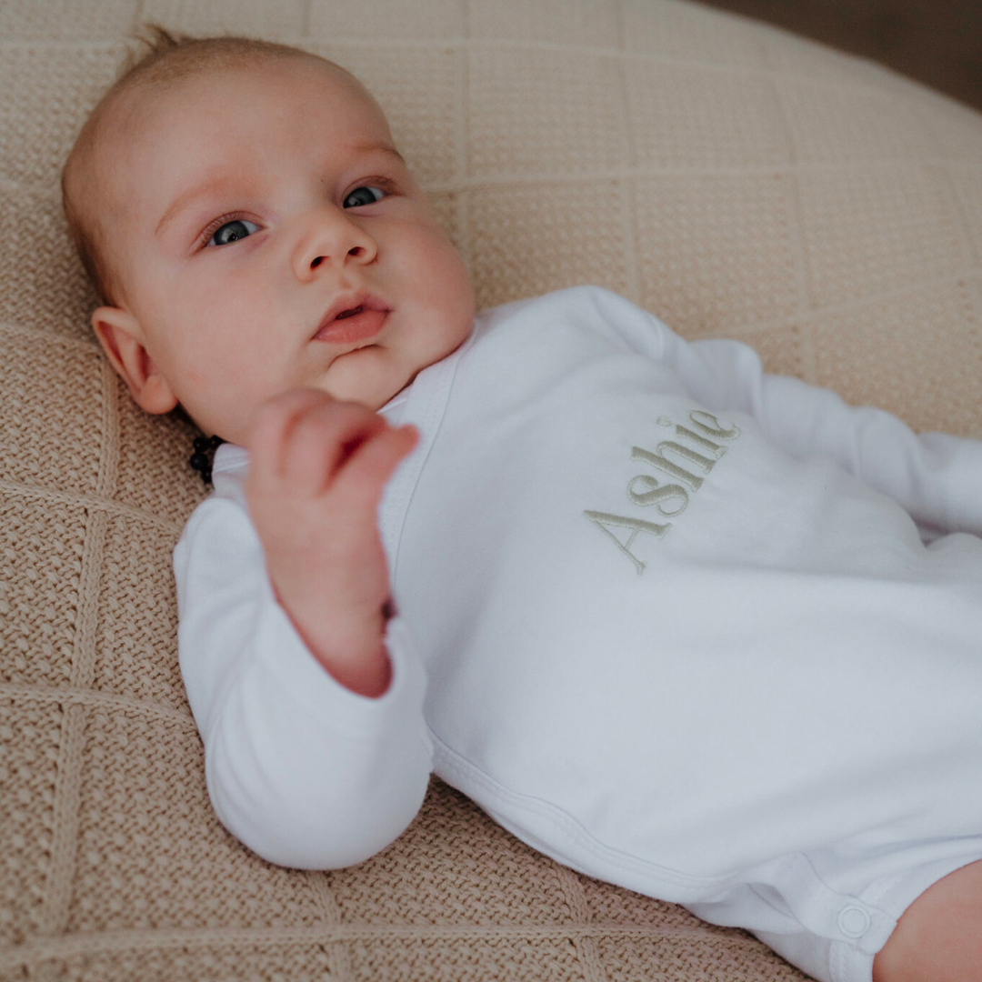 Personalised Kimono-Style Baby Onesie
