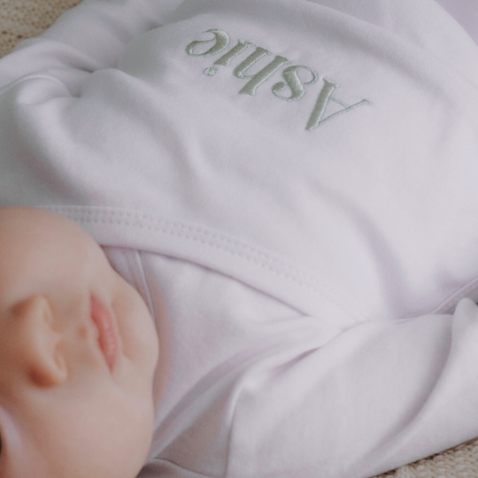 Personalised Kimono-Style Baby Onesie