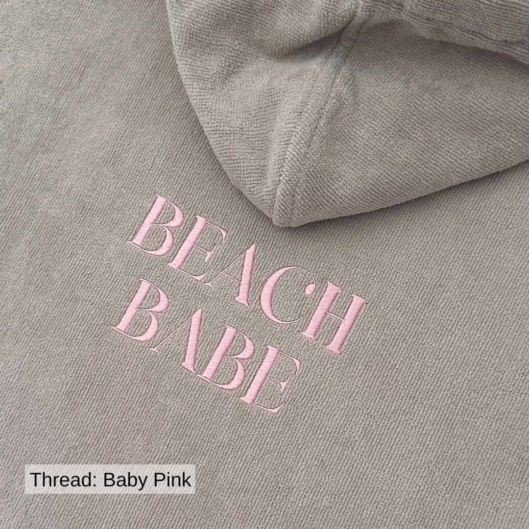 Luxe Bath & Swim Poncho - Stone Beige - Design Your Way