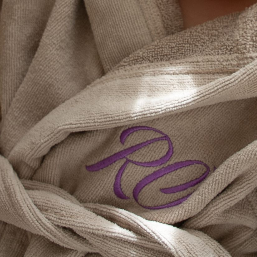 Premium Toddler Swim & Bath Robe - Stone Beige