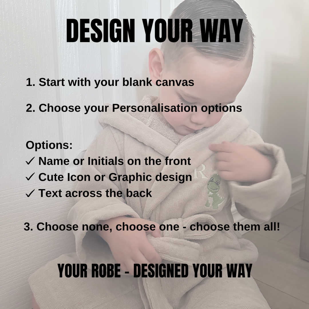 Premium Swim & Bath Robe - Stone Beige - Design Your Way