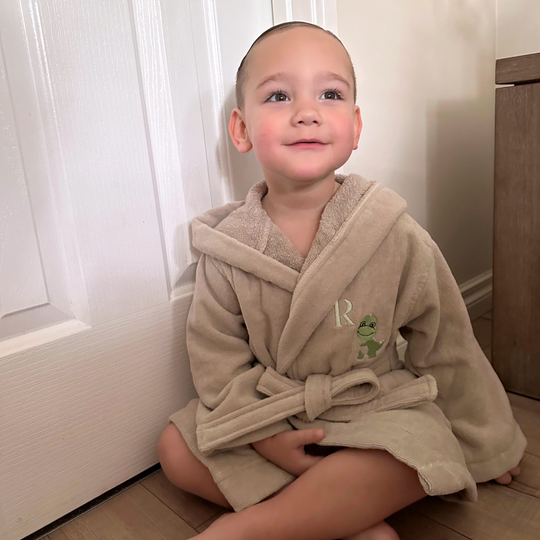 Premium Swim & Bath Robe - Stone Beige