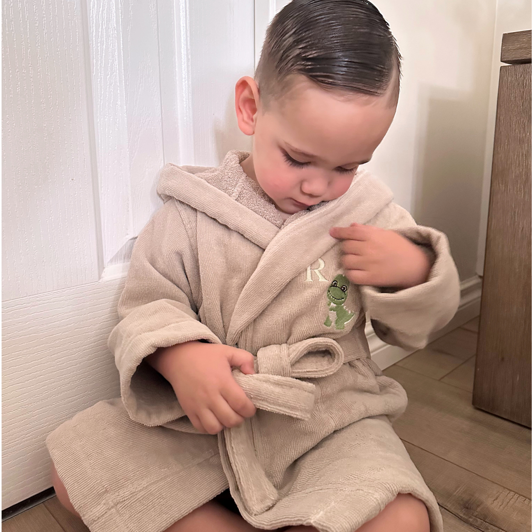 Premium Swim & Bath Robe - Stone Beige