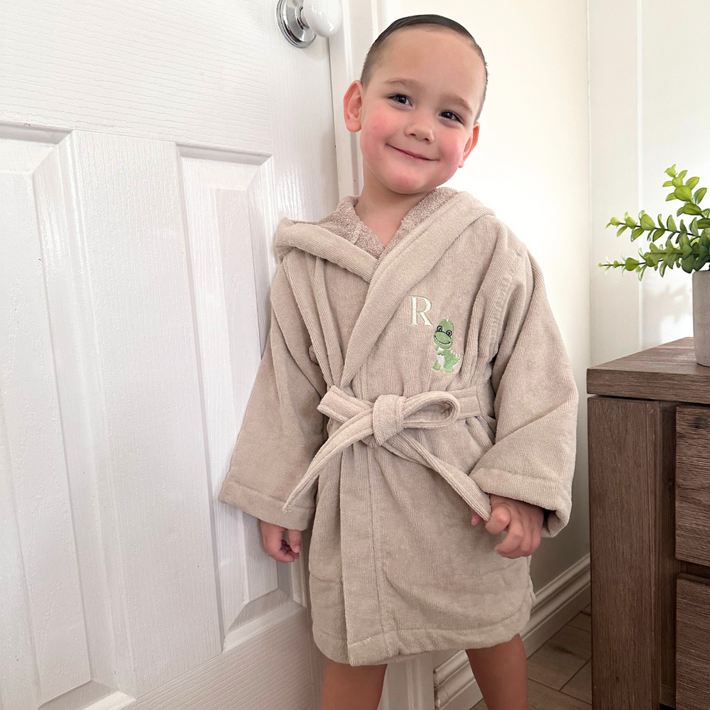 Premium Swim & Bath Robe - Stone Beige