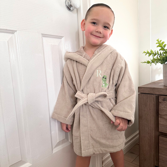 Premium Swim & Bath Robe - Stone Beige
