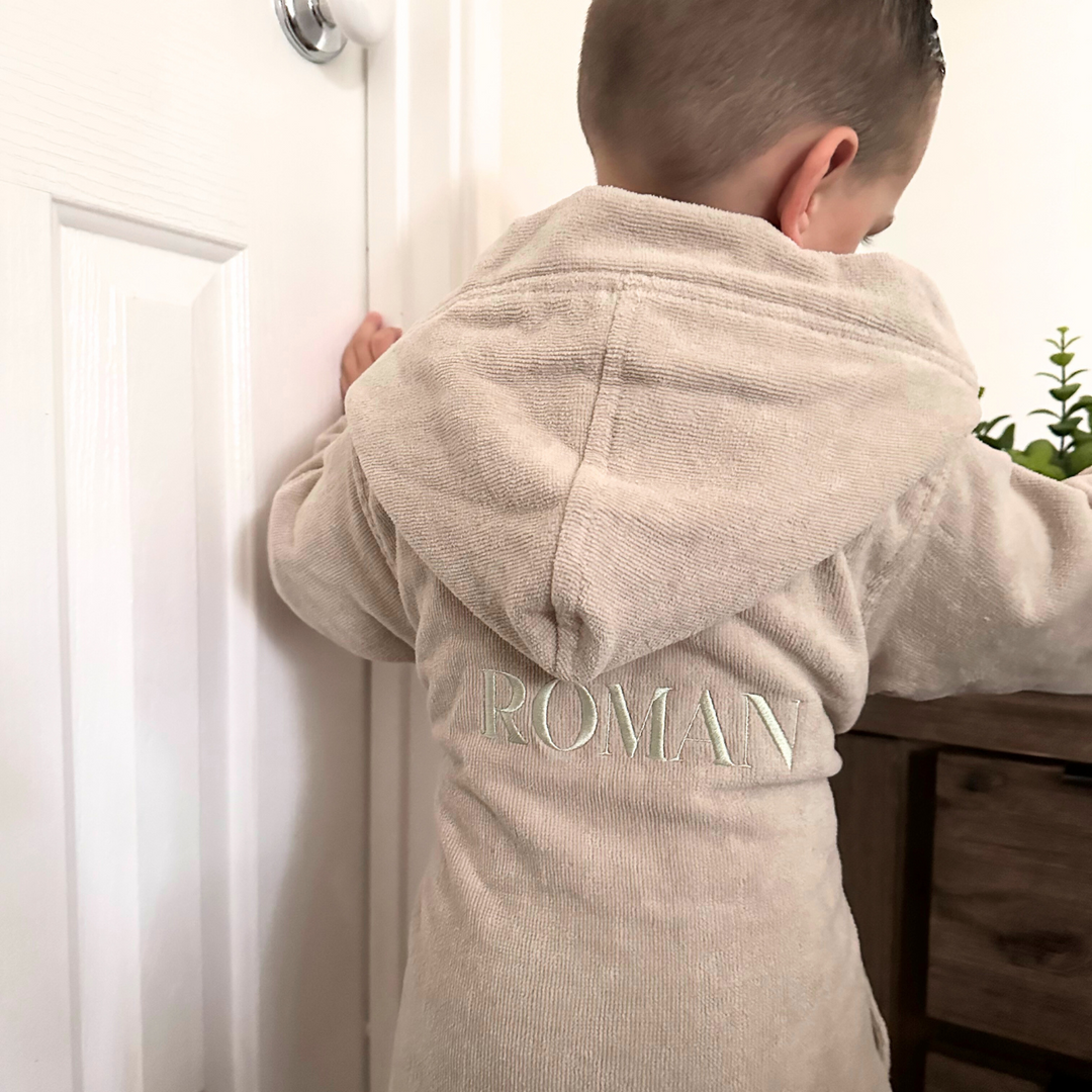 Premium Swim & Bath Robe - Stone Beige