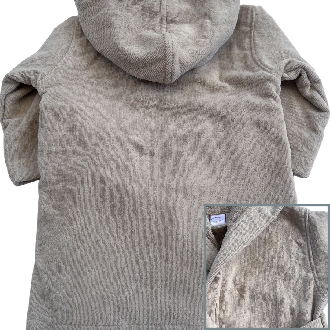 Premium Toddler Swim & Bath Robe - Stone Beige