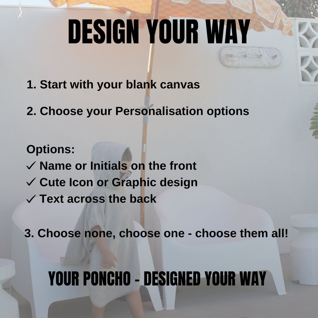 Luxe Bath & Swim Poncho - Stone Beige - Design Your Way