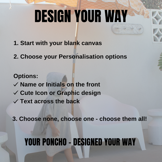 Luxe Bath & Swim Poncho - Stone Beige - Design Your Way