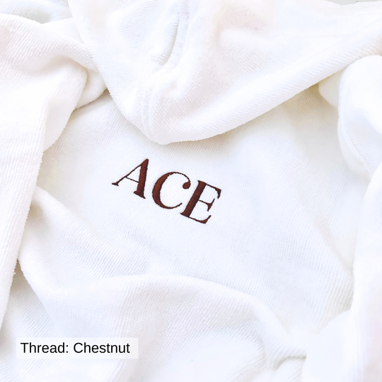 Premium Swim & Bath Robe - White - Design Your Way